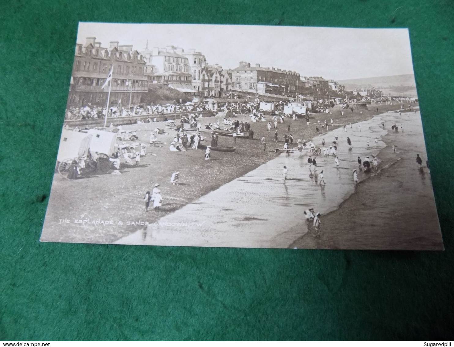 VINTAGE EUROPE UK: ISLE Of WIGHT SANDOWN Esplanade And Sands Sepia T E Porter - Sandown