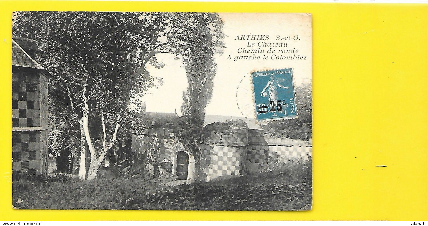 ARTHIES Rare Le Château Chemin De Ronde Colombier () Val D'Oise (95) - Arthies