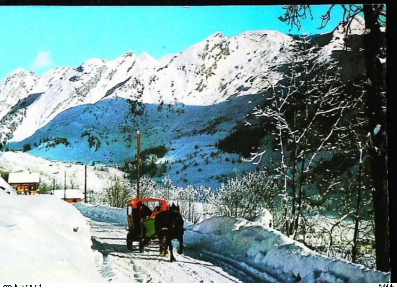 Traineau Cheval Savoie Chaine Des Aravis  1980 - Attelages