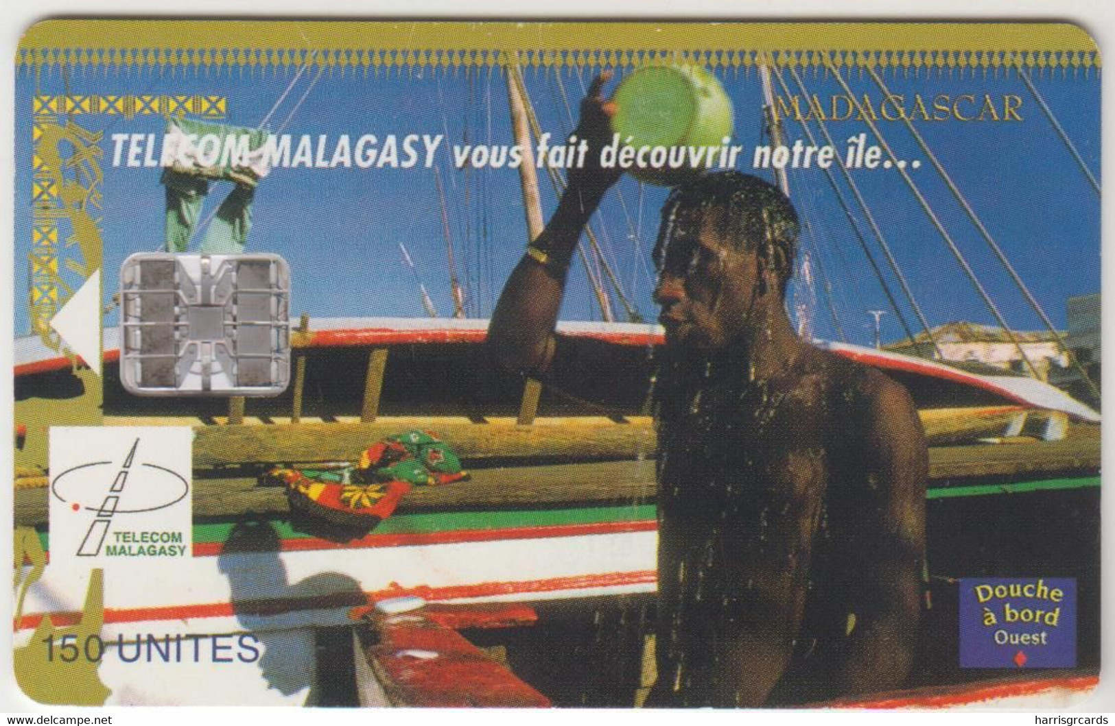 MADAGASCAR - Having A Shower ,03/99, 150 U, Tirage 50.000, Used - Madagaskar