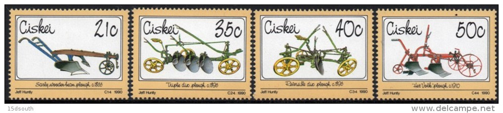 Ciskei - 1990 Agricultural Implements Set (**) # SG 169-172 , Mi 175-178 - Agriculture