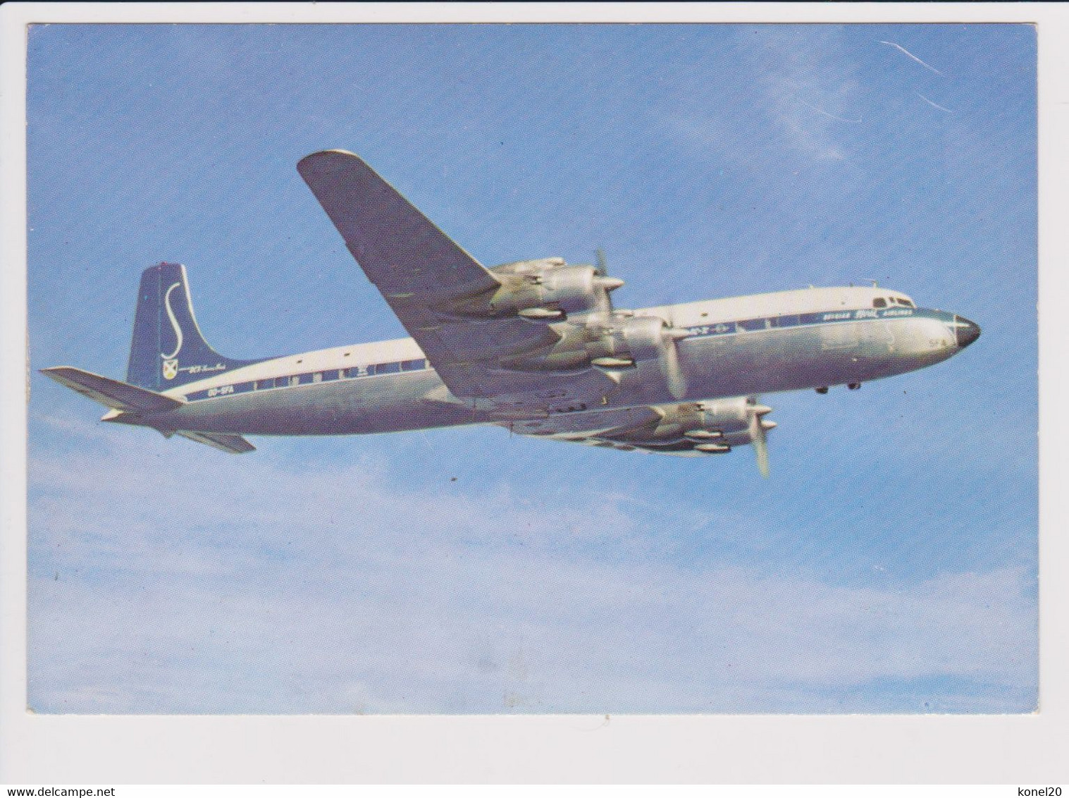 Vintage Rppc Sabena Belgium World Airlines Douglas Dc-7 Aircraft - 1919-1938: Entre Guerres