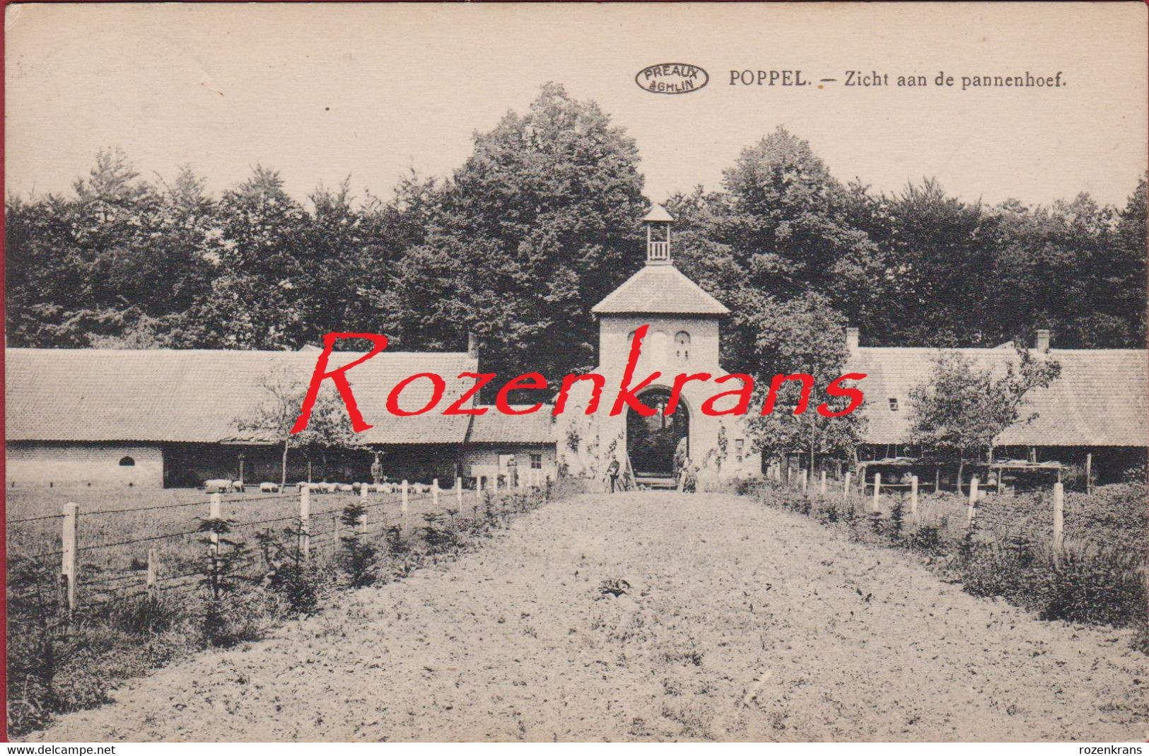 Poppel Zicht Aan De Pannenhoef Pannehoef Ravels ZELDZAAM Geanimeerd Antwerpse Kempen (In Zeer Goede Staat) - Ravels