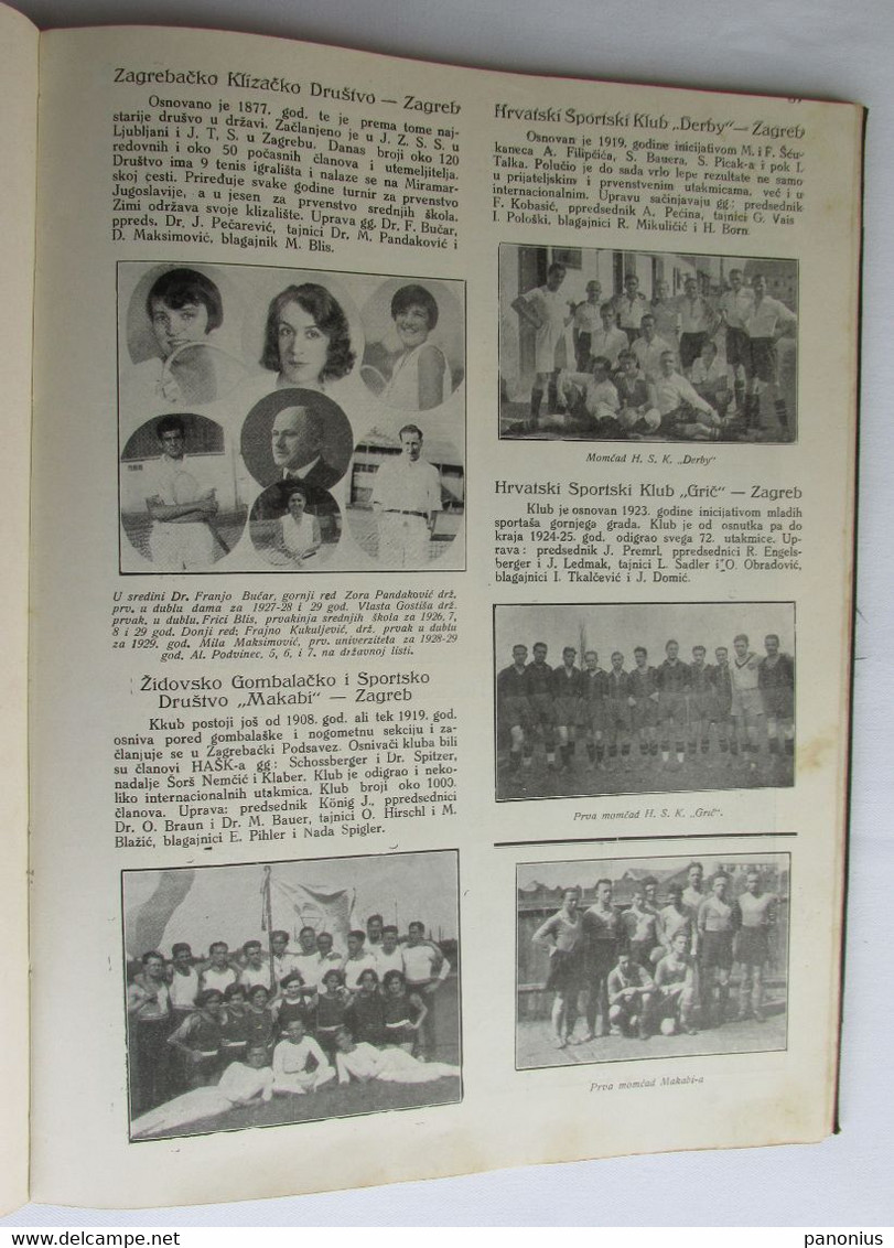 I. JUGOSLOVENSKI SPORTSKI ALMANAH, KINGDOM OF YUGOSLAVIA / THE FIRST YUGOSLAV SPORTS ALMANAC, Belgrade 1930.