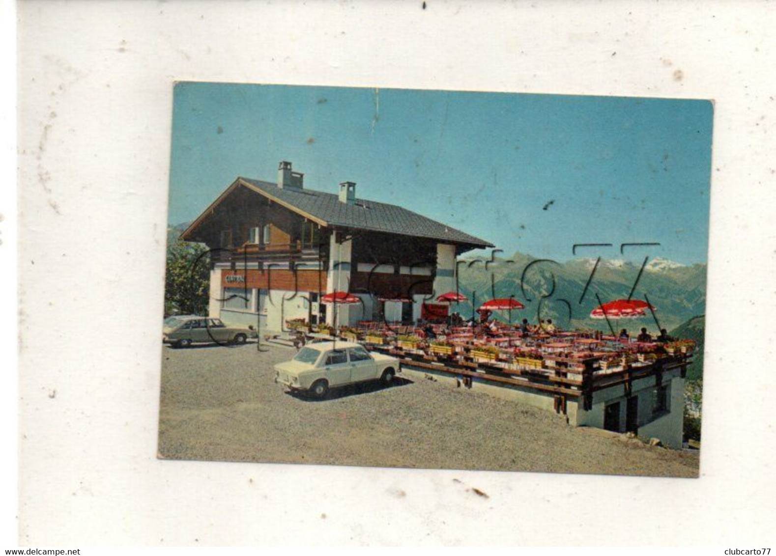Riddes (Suisse, Valais) : L'Hôtel Café Restaurant Central Du Hameau De Mayens-de-Riddes En 1980 GF. - Riddes