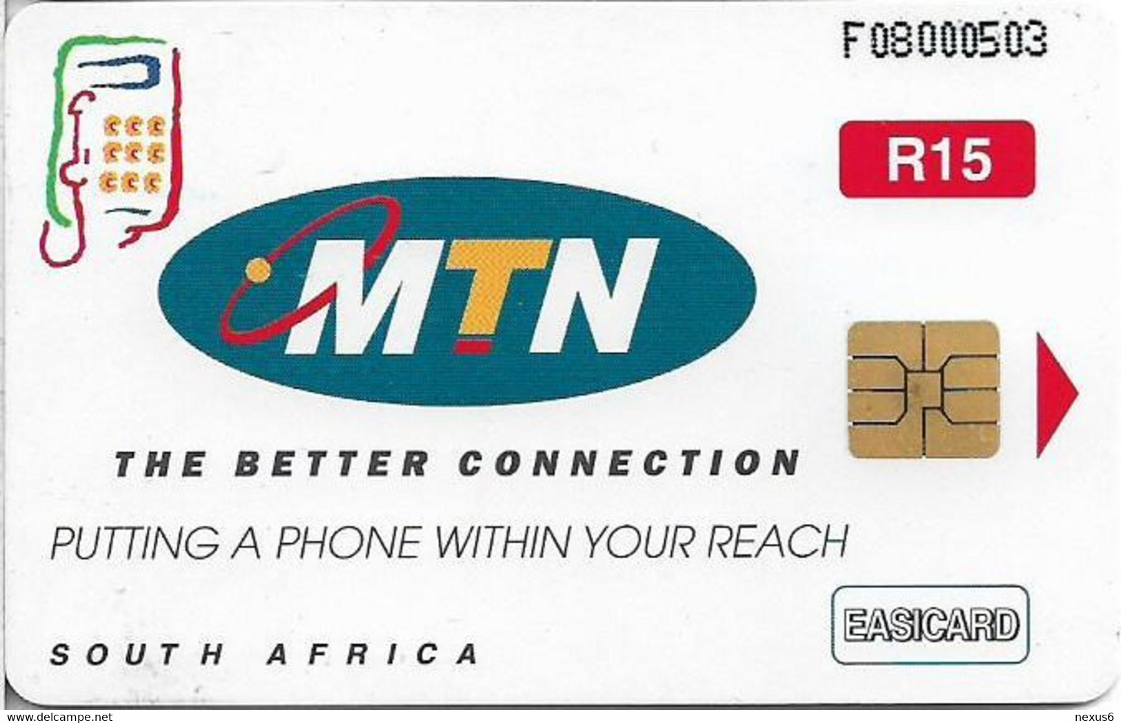S. Africa - MTN - Proverbs - Endurance, Solaic, R15, 01.2001, 100.000ex, Used - Suráfrica