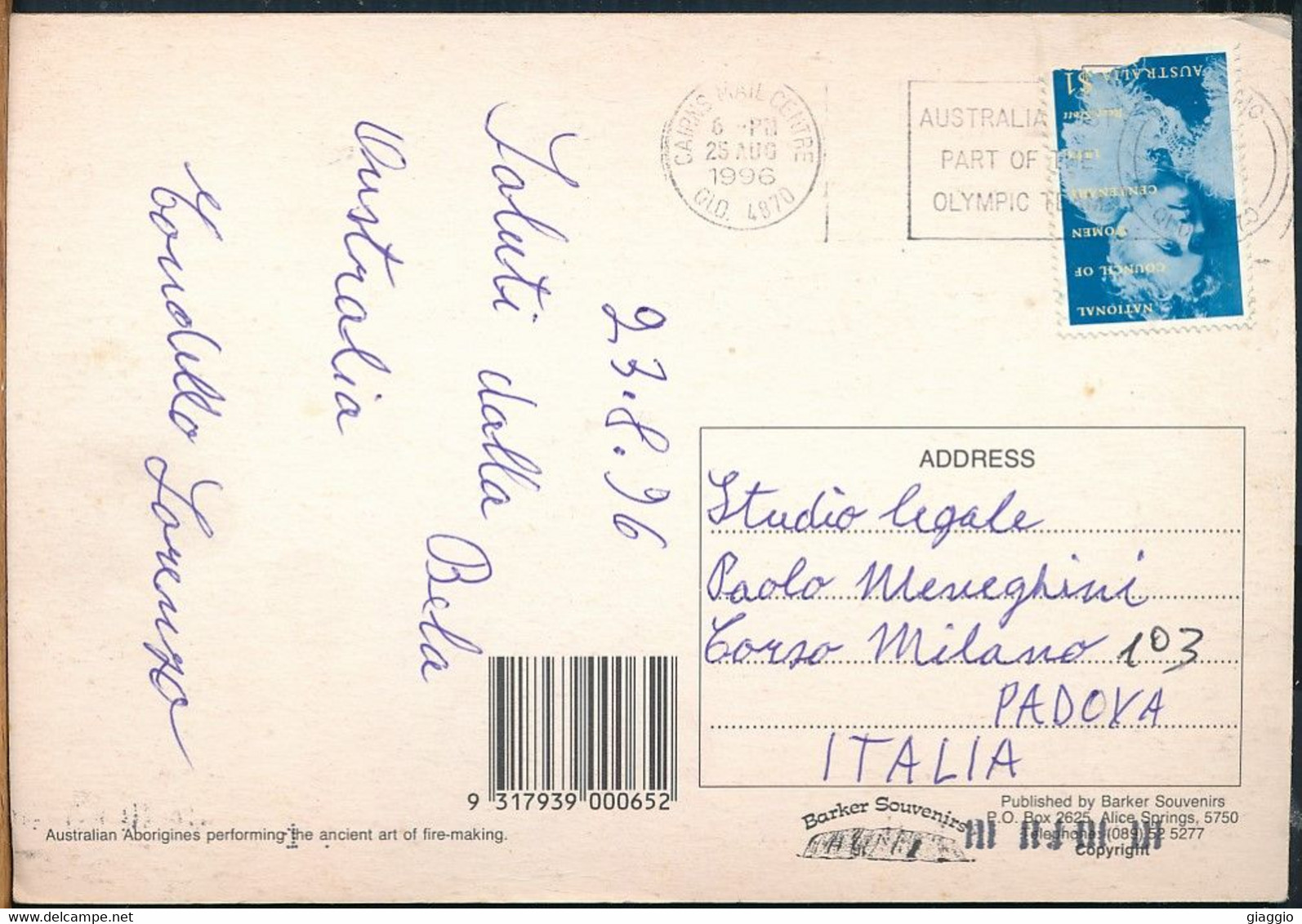 °°° GF863 - AUSTRALIA - AUSTRALIAN ABORIGINES - 1996 With Stamps °°° - Aborigines