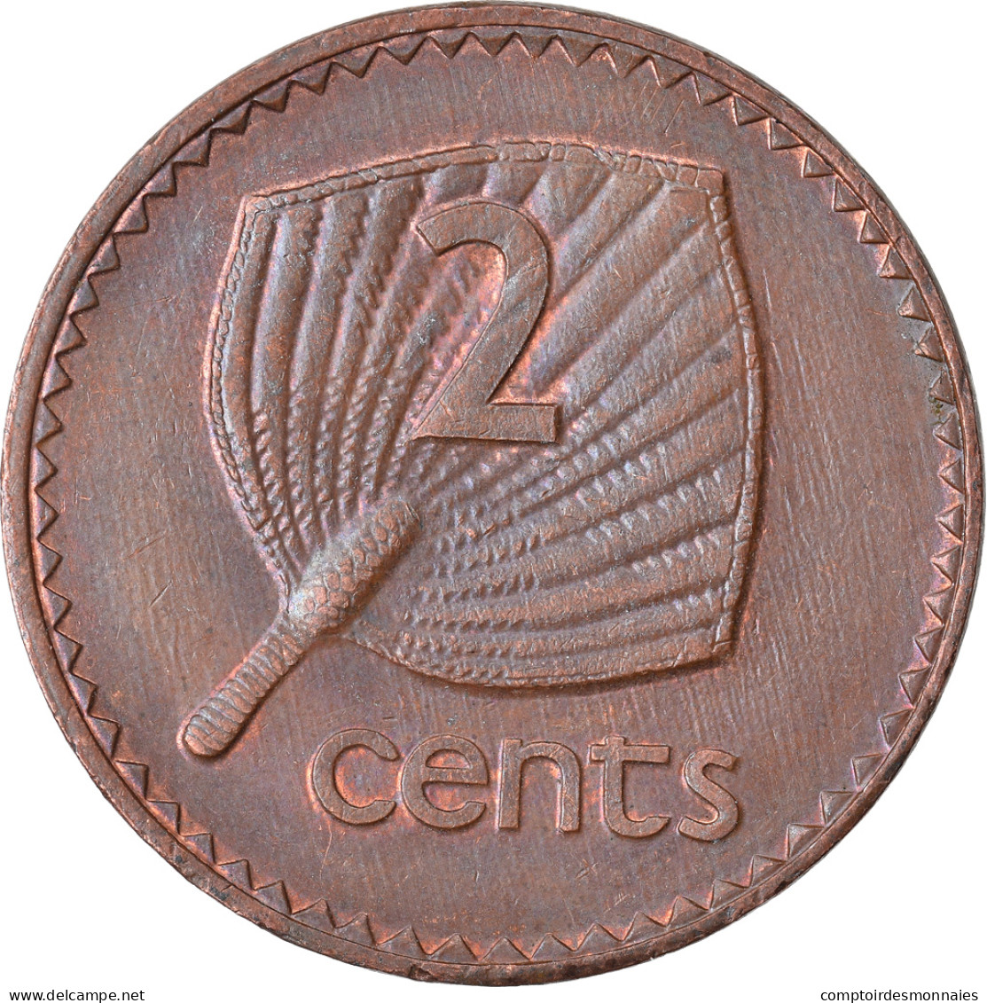 Monnaie, Fiji, Elizabeth II, 2 Cents, 1994, TTB, Copper Plated Zinc, KM:50a - Fidji