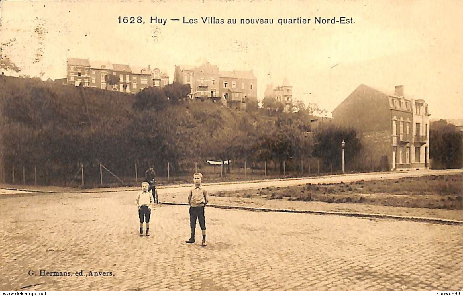 Huy - Les Villas Au Nouveau Quartier Nord-Est (animée, G. Hermans 1907) - Huy