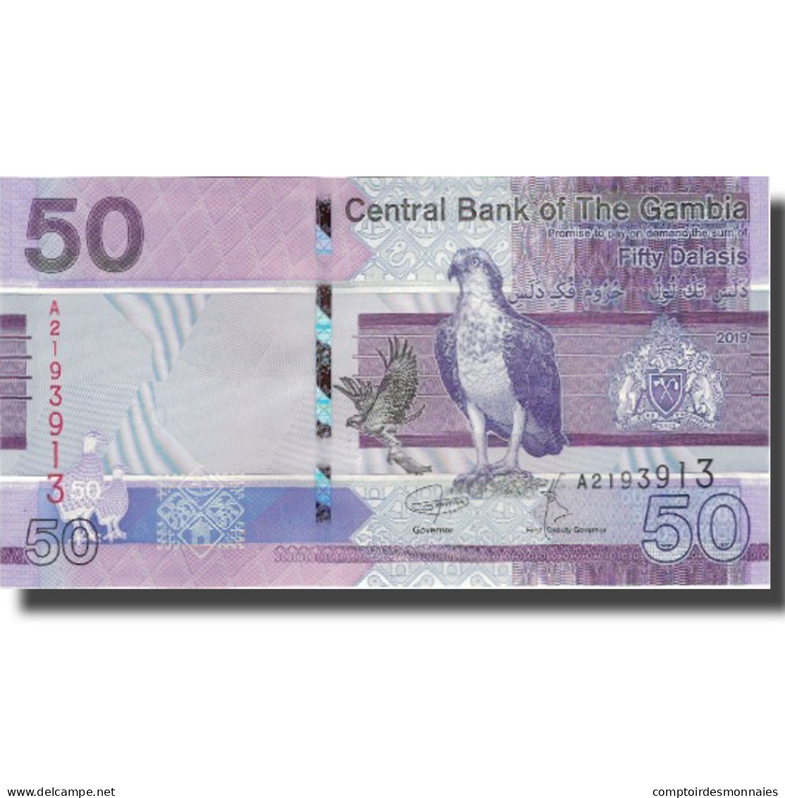 Billet, Gambia, 50 Dalasis, 2019, 2019, NEUF - Gambia