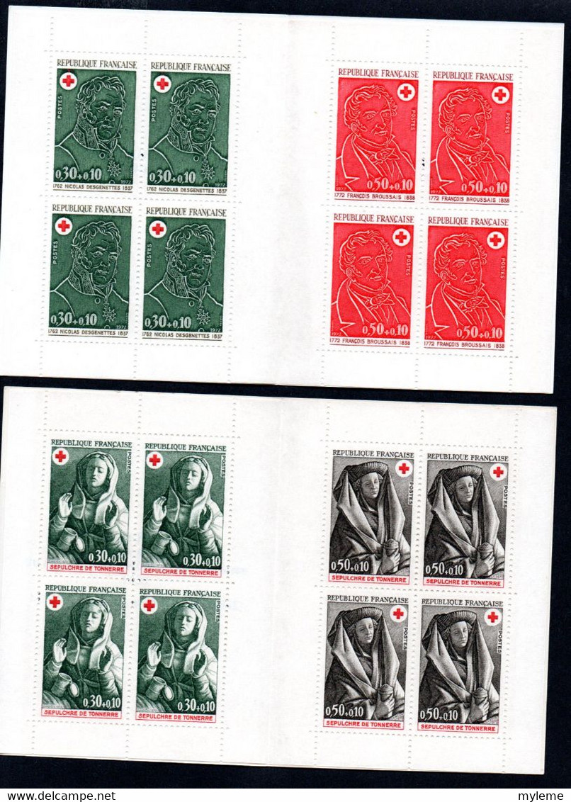 Gx Carton 27 kgs dont carnets croix rouge ** (1952 à 1973 - sauf 1955 - tous complet) et FDC ** ...Voir commentaires !!!