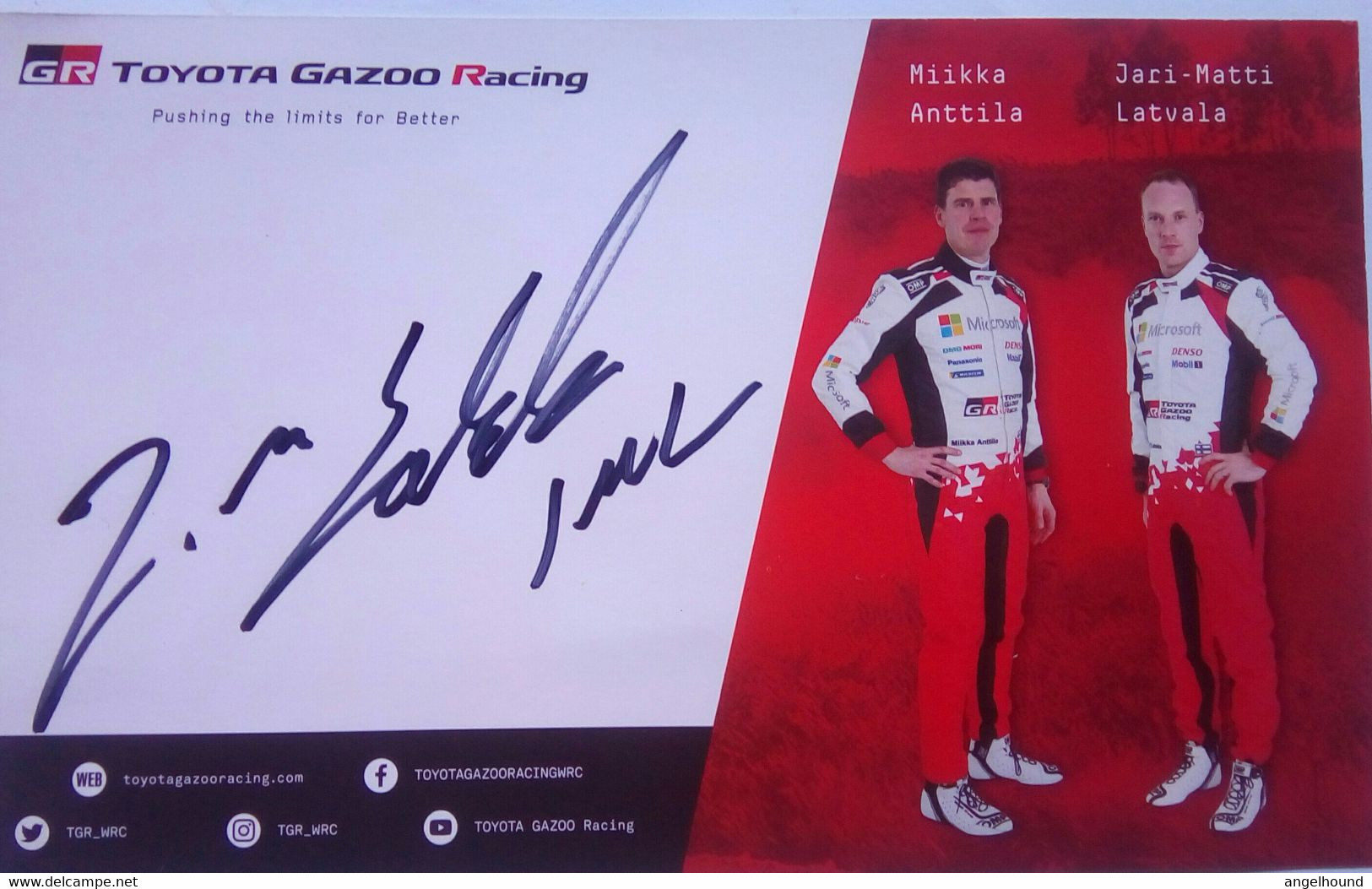 Jari-Matti Latvala, Toyota Gazoo Racing - Autografi