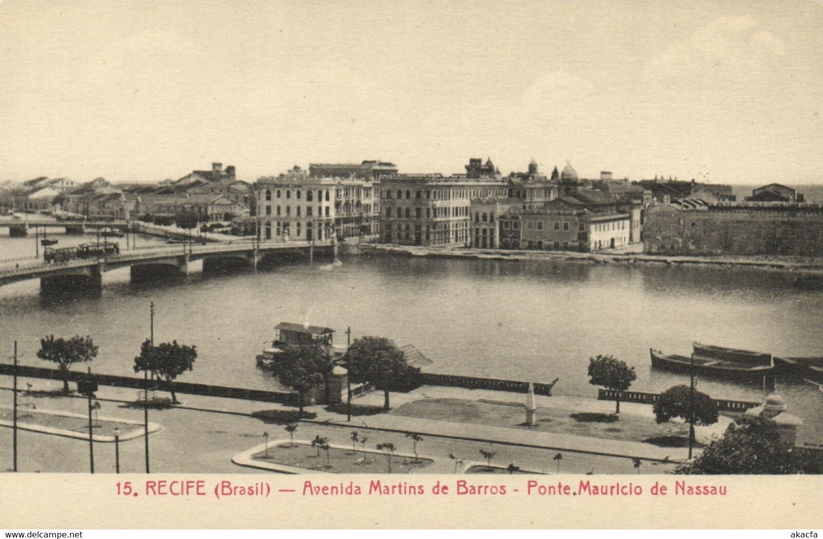 PC CPA BRAZIL, RECIFE, AVENIDA MARTINS DE BARROS, PONTE, (b8188) - Recife