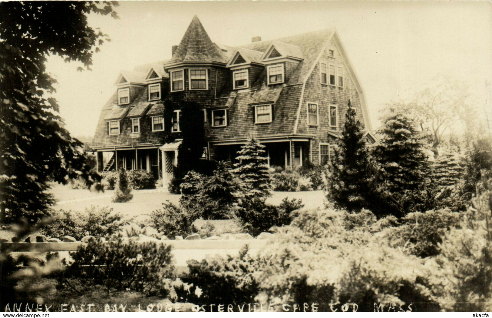 PC CPA US, MASS, CAPE COD, EAST BAY LODGE, Vintage REAL PHOTO Postcard (b14904) - Cape Cod