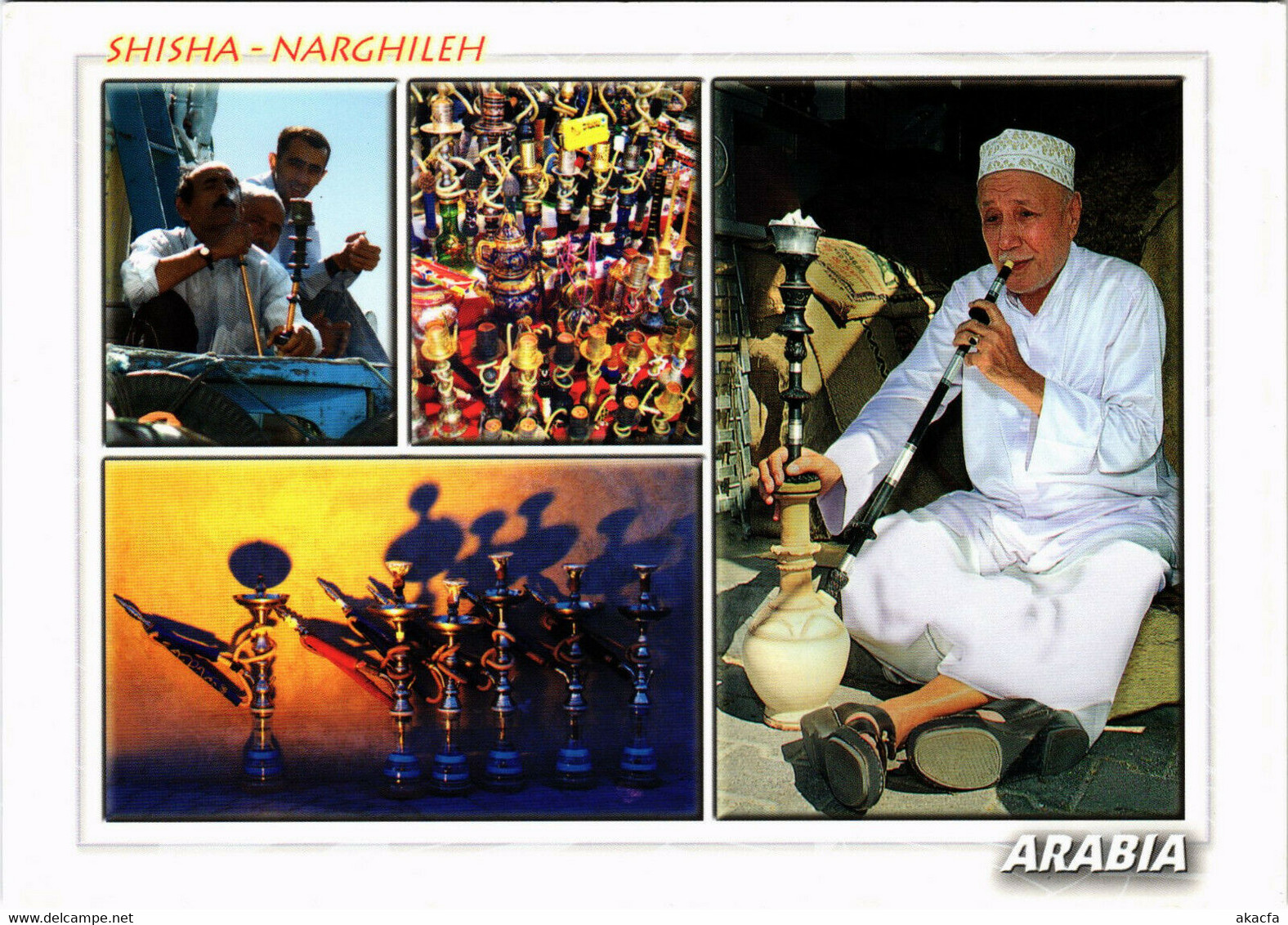 PC CPA U.A.E. , SHISHA - NARGHILEH, REAL PHOTO POSTCARD (b16382) - Emirati Arabi Uniti