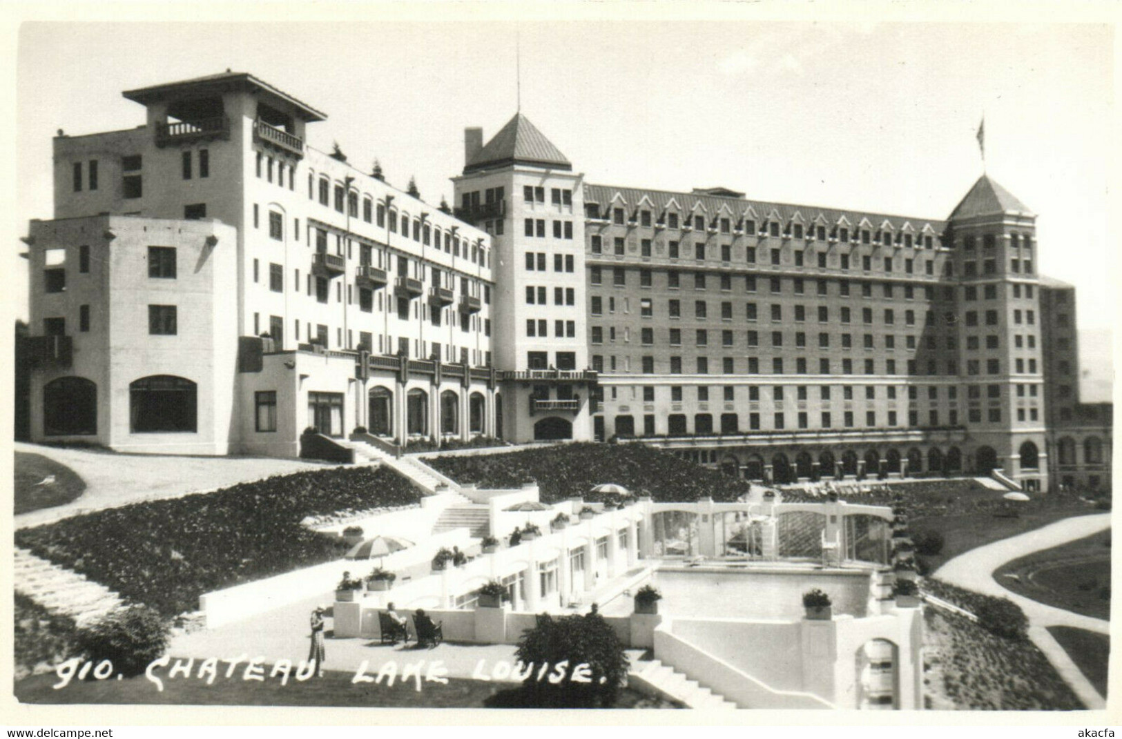 PC CPA CANADA, CHATEAU LAKE LOUISE, Vintage REAL PHOTO Postcard (b17114) - Lac Louise