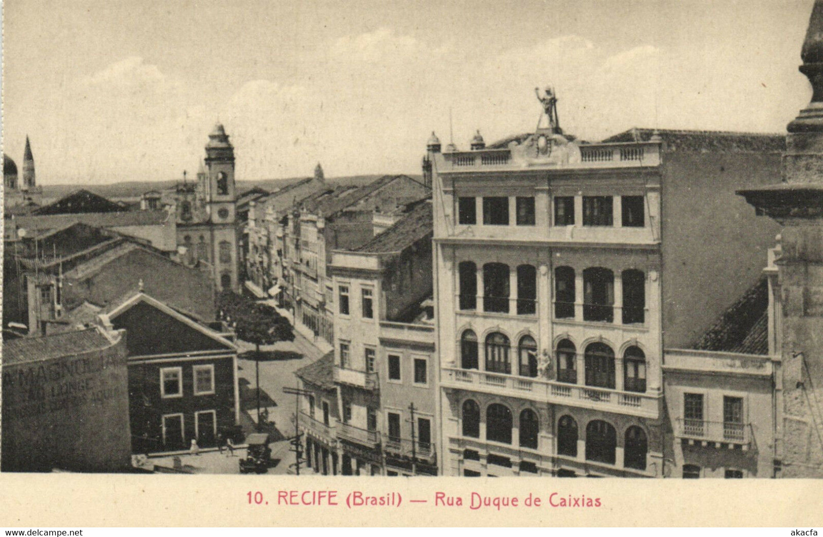 PC CPA BRAZIL, RECIFE, RUA DUQUE DE CAIXIAS, VINTAGE POSTCARD (b8172) - Recife