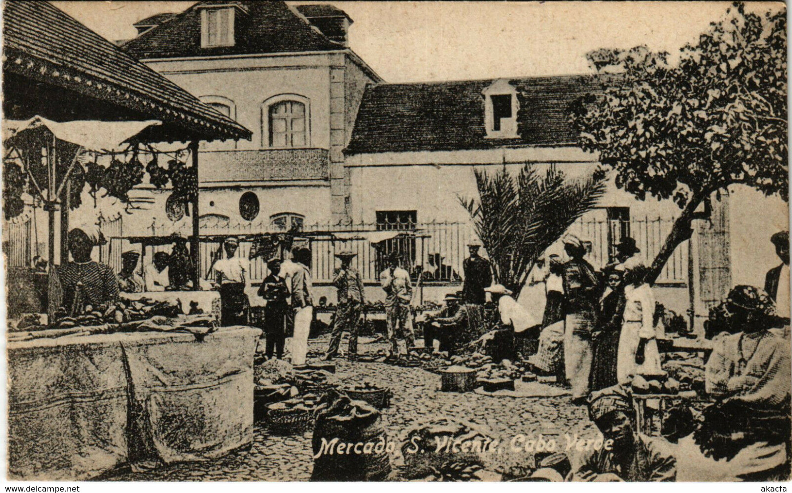 PC CPA CAPE VERDE / PORTUGAL, MERCADA, S. VICENTE, VINTAGE POSTCARD (b13365) - Cap Vert