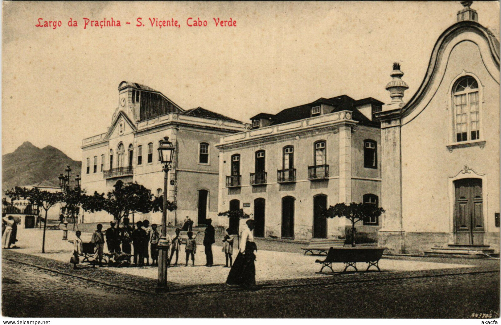 PC CPA CAPE VERDE / PORTUGAL, LARGO DA PRACINHA, S. VICENTE, (b13373) - Cap Vert