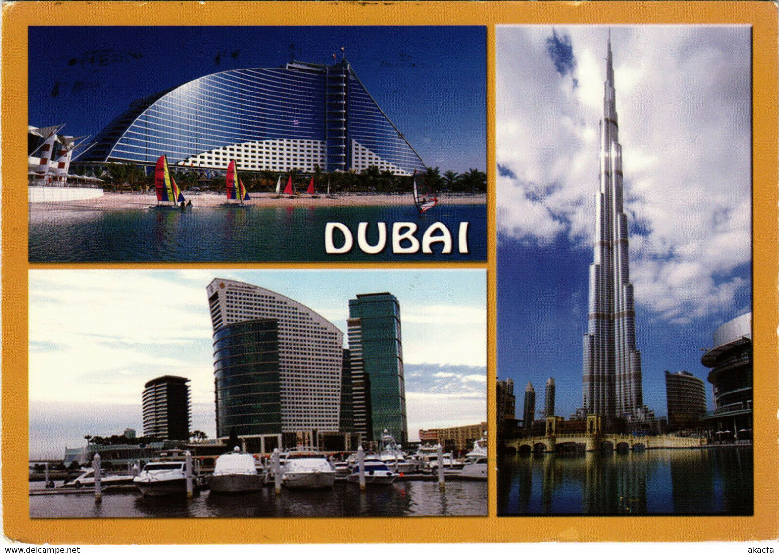 PC CPA U.A.E. DUBAI NEW FACE OF DUBAI BURJ KHALIFA REAL PHOTO POSTCARD (b16401) - Emirats Arabes Unis