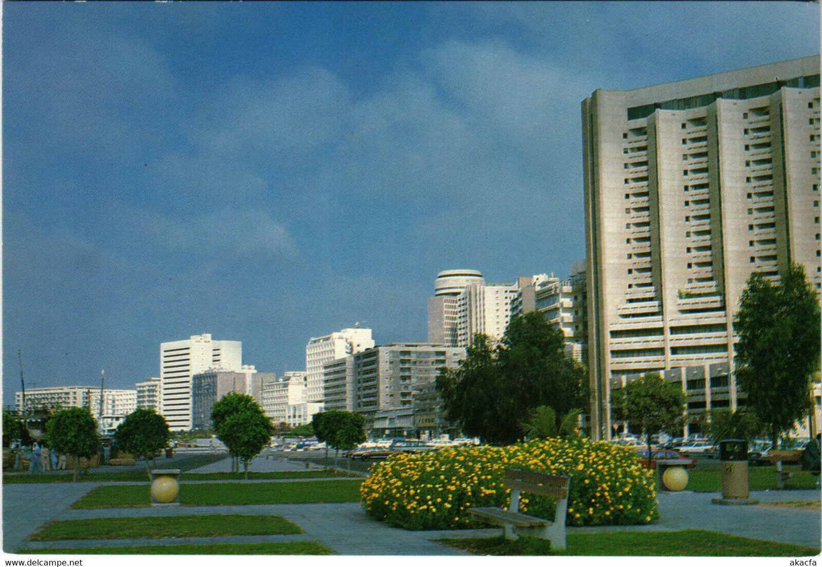 PC CPA U.A.E. , DUBAI, VIEW FROM DEIRA CORNISH, REAL PHOTO POSTCARD (b16368) - Emirats Arabes Unis