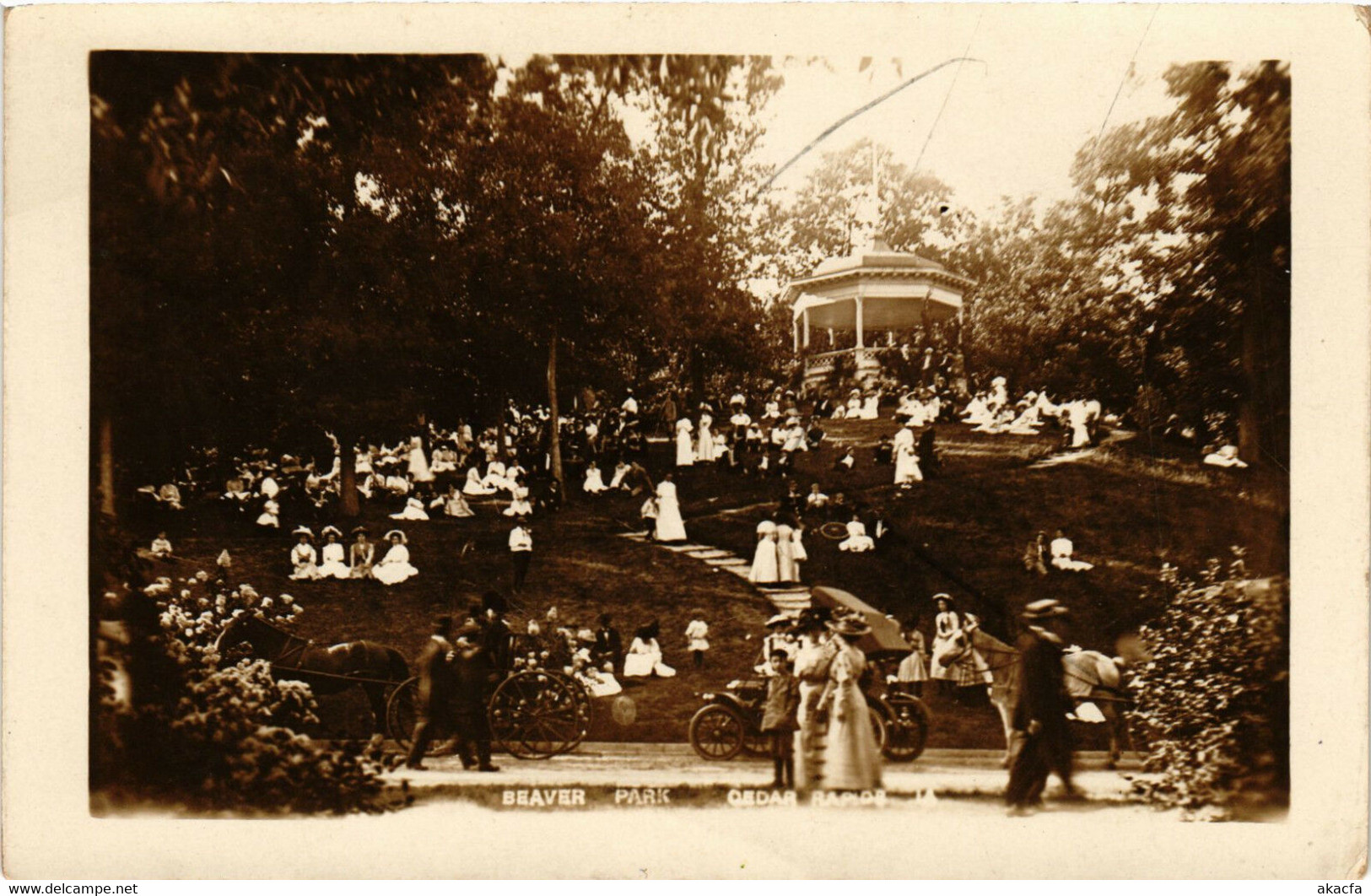 PC CPA US, IA, CEDAR RAPIDS, BEAVER PARK, VINTAGE REAL PHOTO POSTCARD (b6712) - Cedar Rapids