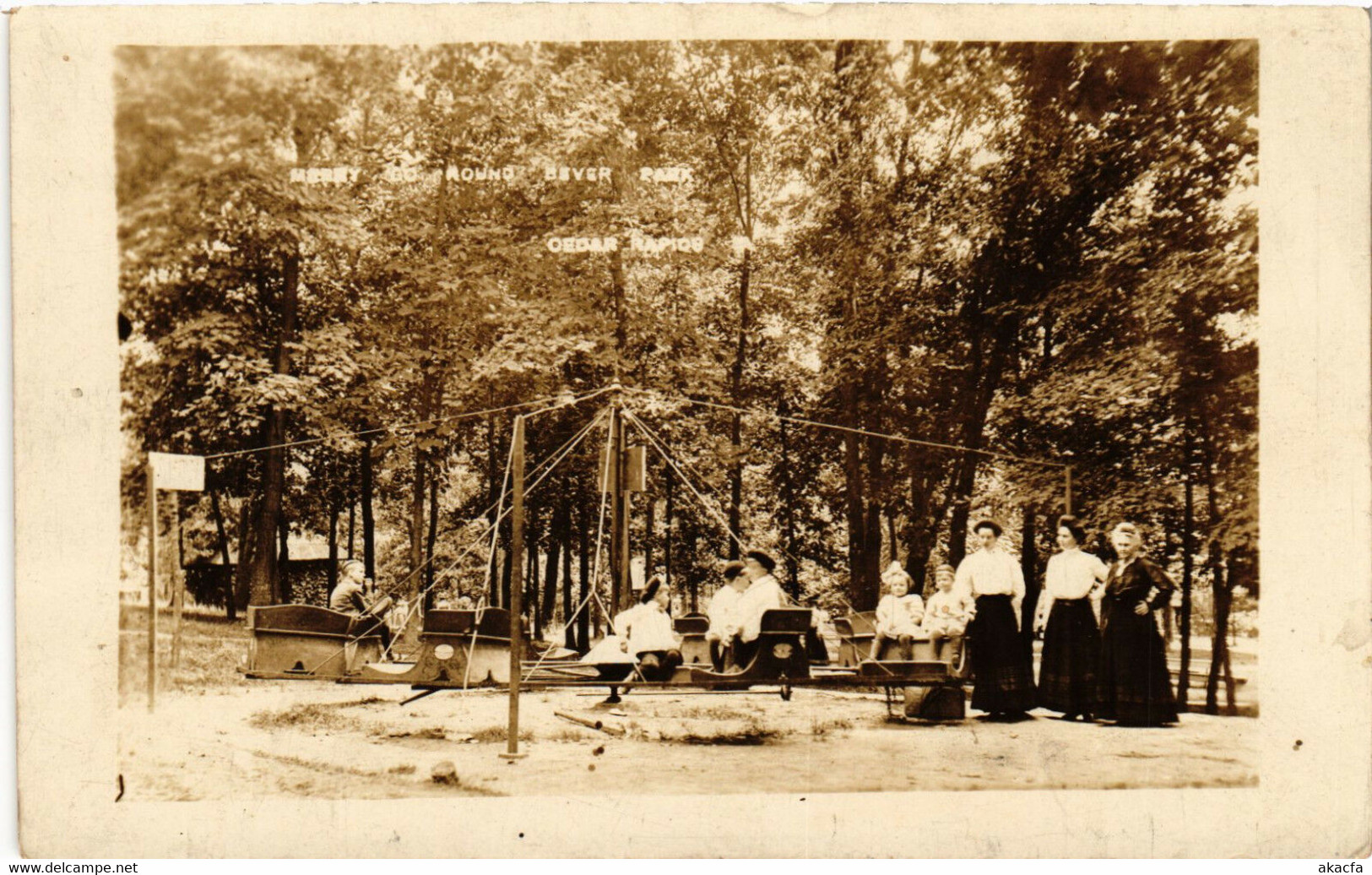 PC CPA US, IA, CEDAR RAPIDS, BEAVER PARK, VINTAGE REAL PHOTO POSTCARD (b6715) - Cedar Rapids