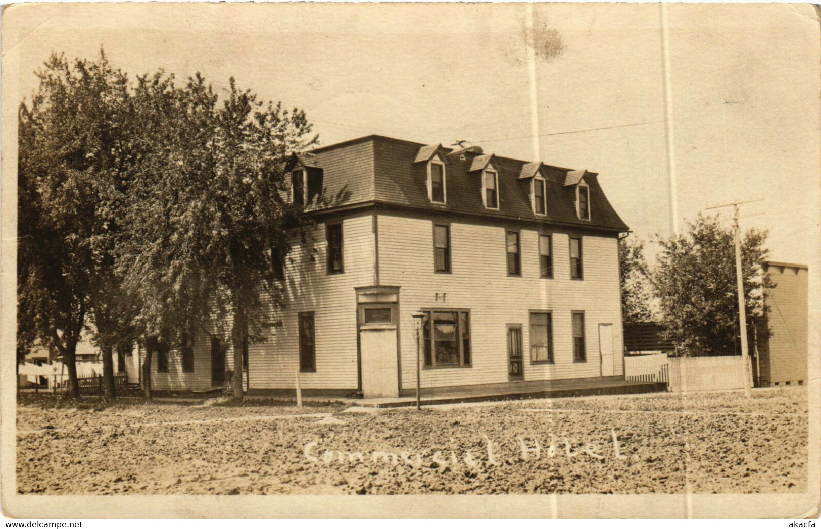 PC CPA US, IOWA, SIOUX CENTER, COMMUCIAL HOTEL, REAL PHOTO POSTCARD (b6397) - Sioux City