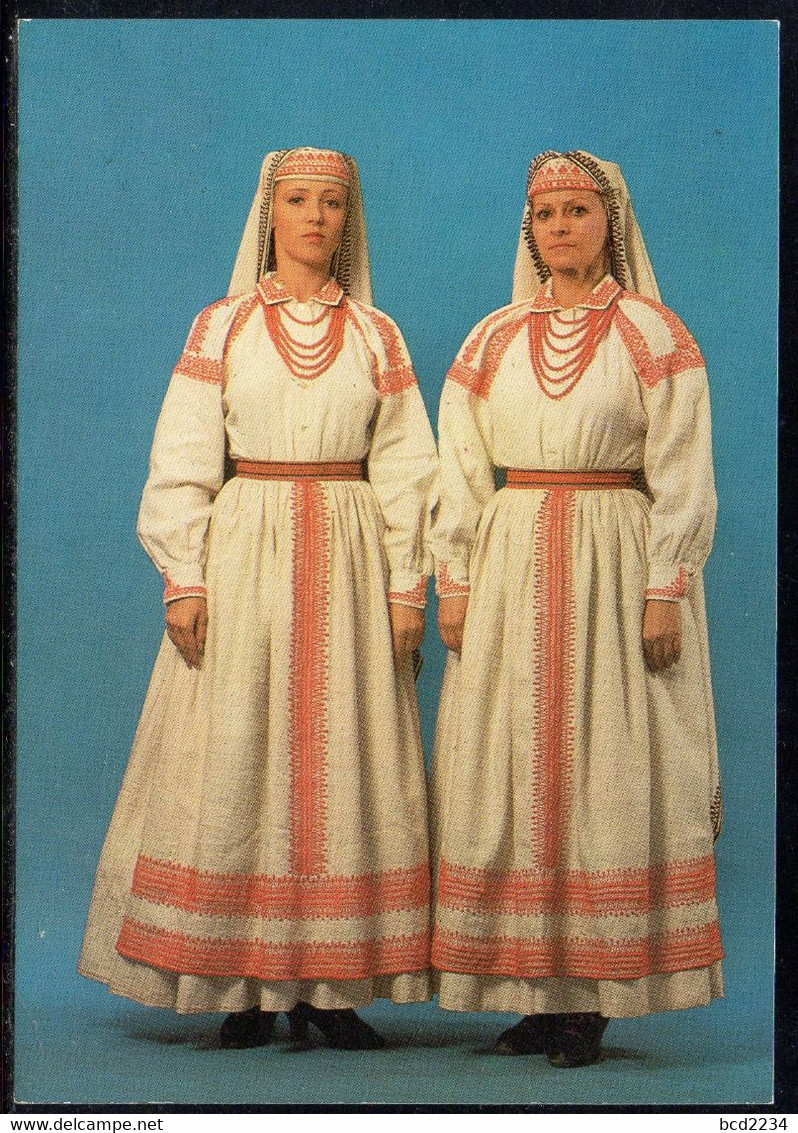 POLAND 1985 PC MAZOWSZE POLISH SONG AND DANCE ENSEMBLE GROUP FOLK COSTUME FROM KURPIOWSKI REGION ETHNOGRAPHY CULTURES - Andere & Zonder Classificatie