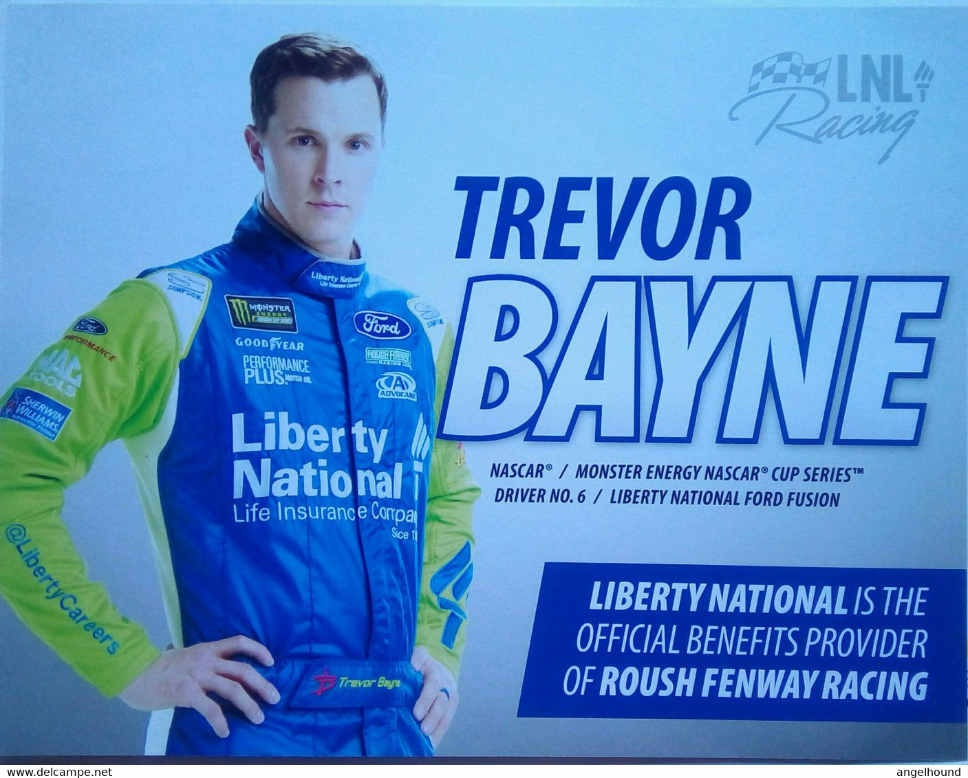 Trevor Bayne US Car Racer) - Uniformes Recordatorios & Misc