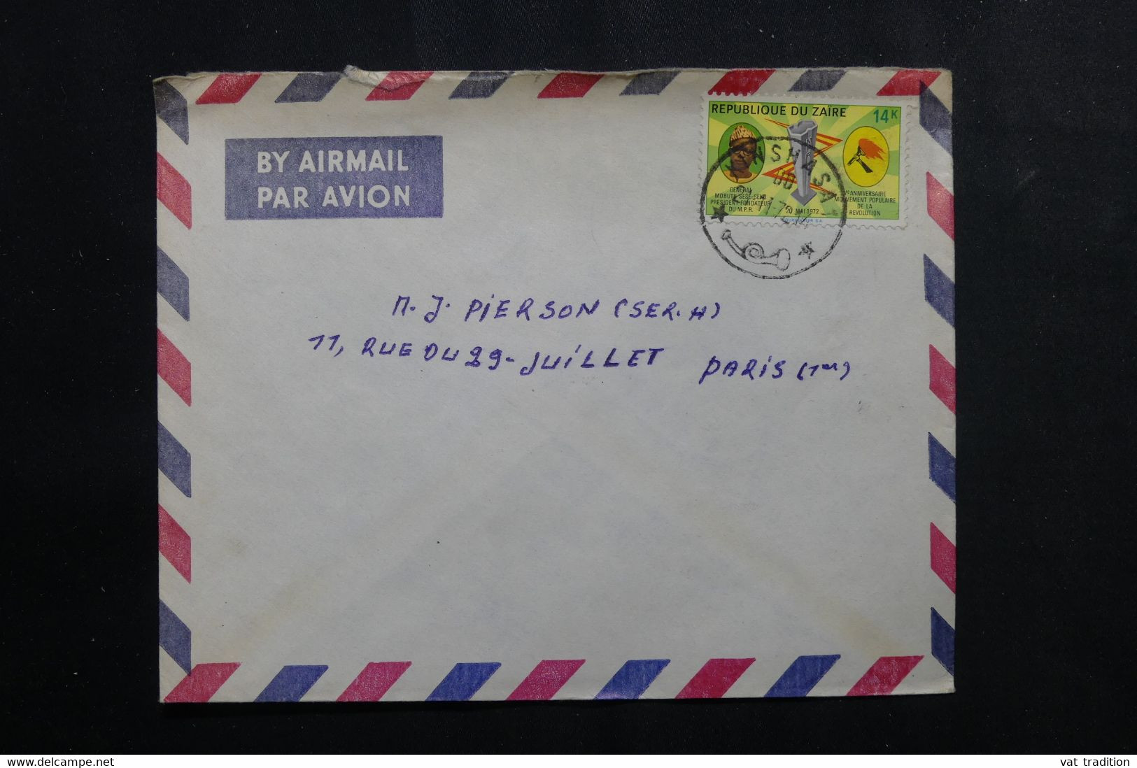 ZAÏRE - Enveloppe De Kinshasa Pour Paris En 1972 - L 73857 - Autres & Non Classés