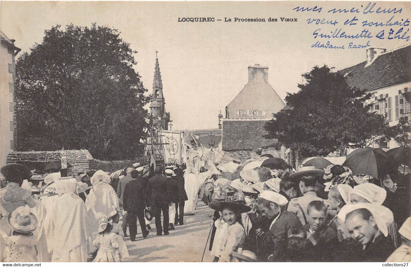 29-LOCQUIREC- LA PROCESSION DES VOEUX - Locquirec