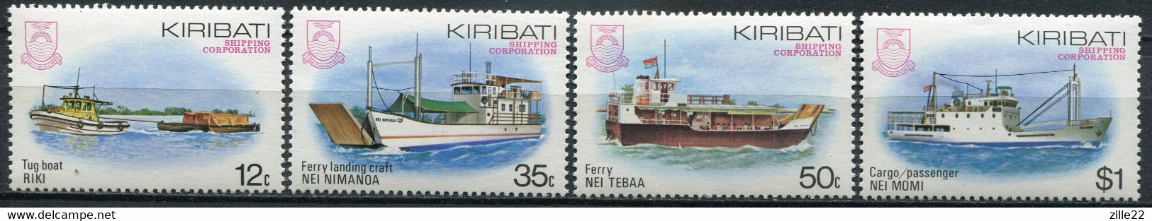 Kiribati Mi# 439-42 Postfrisch MNH - Ships - Kiribati (1979-...)