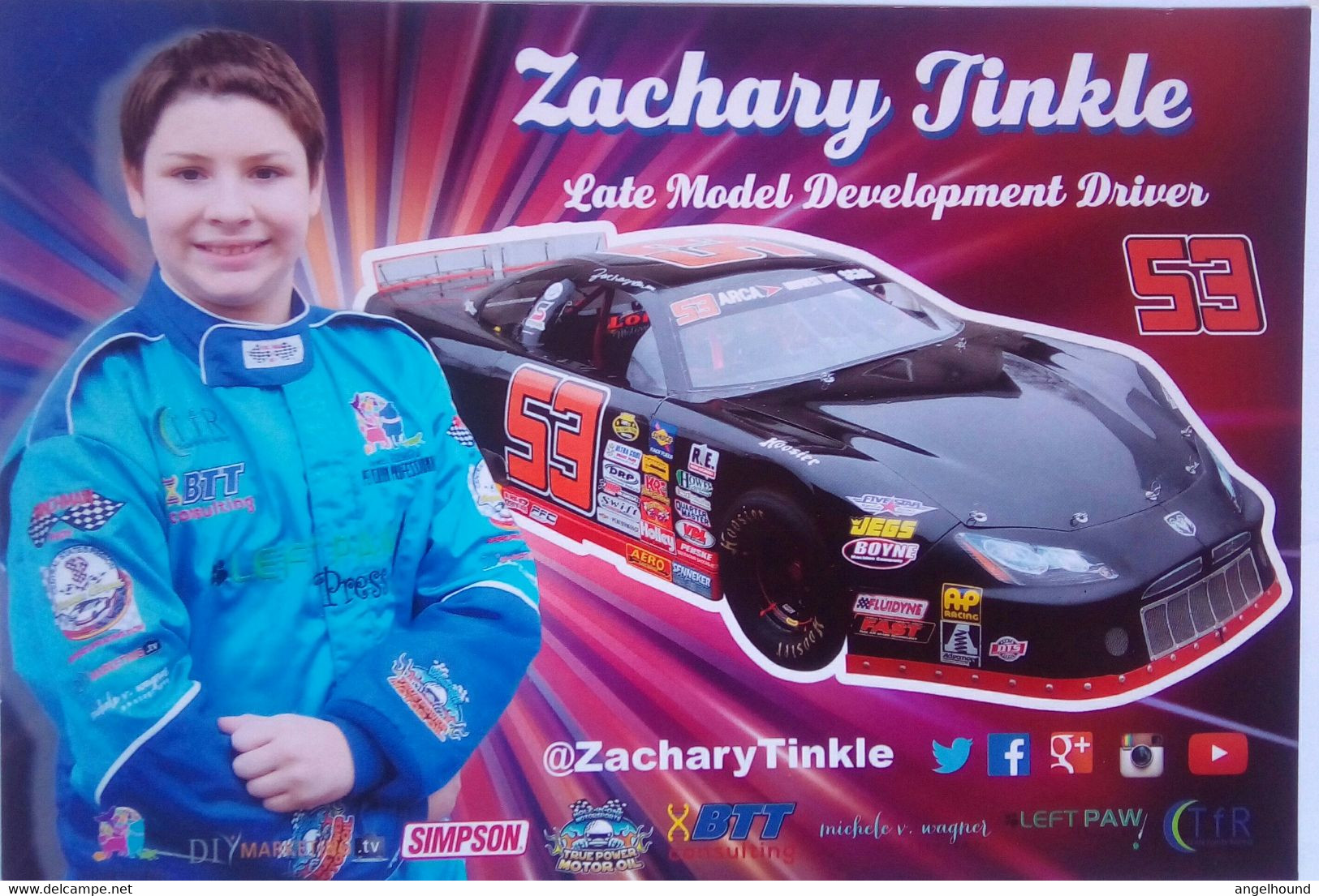 Zachary Tinkle Super Cup Champion, - Autógrafos