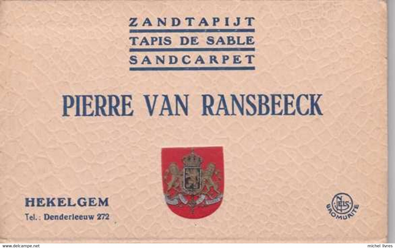Affligem - Hekelgem - Pierre Van Ransbeeck - Zandtapijt - Tapis De Sable - Carnet De 10 Cartes - Pas Circulé -comme Neuf - Affligem