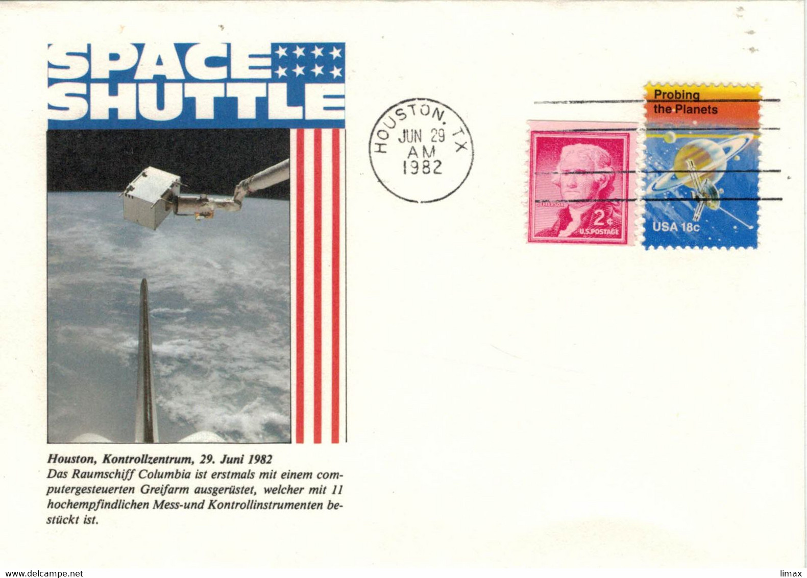 Space Shuttle Jefferson - Kennedy Space Center 1982 - Edwards - Pearlington - Houston - Probing Planets - Sonstige & Ohne Zuordnung