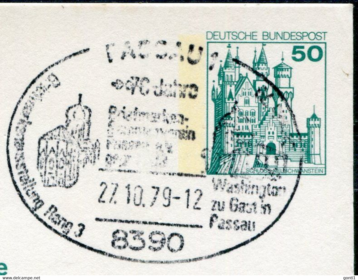 Germany 1979 Bildpostkarte "Passau" Mi.Nr.P129 G7/102/24 Mit SST"Passau,Dreiflüssestadt "bef."Berlin"1 GS Used - Bildpostkarten - Gebraucht