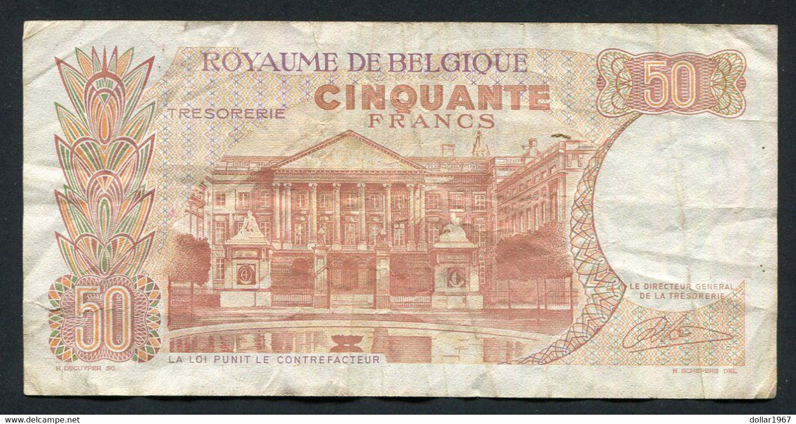 België 50 Frank 14-5- 1966 -NO: 1329 I 3038 - 50 Francs