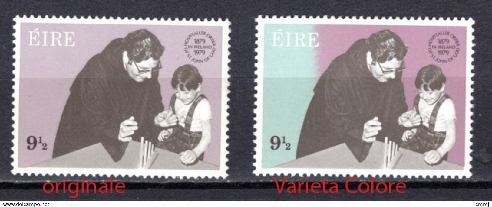 1979 - EIRE -   Catg. Mi.  405 - NH - (MO2020.44) Varieta Colore - Ongetande, Proeven & Plaatfouten