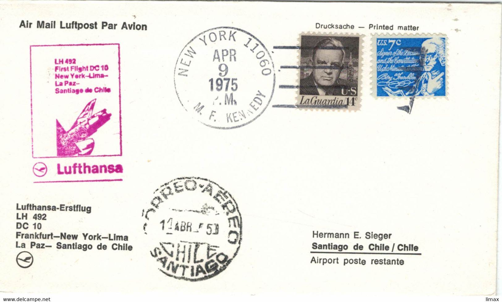 New York LaGuardia Franklin - Washington Weisses Haus - Miami Wright Flugpioniere - Frans Oerder Lughawe Jan Smuts - Other & Unclassified