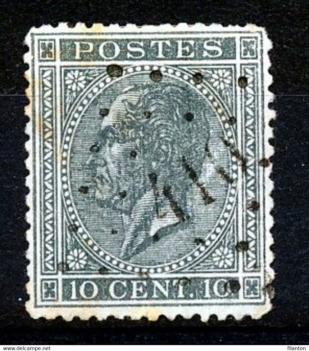 BELGIE - OBP Nr 17 - Puntstempel  Nr 410  "ZELE" - COBA + 3 € - (ref. ST-1370) - Oblitérations à Points