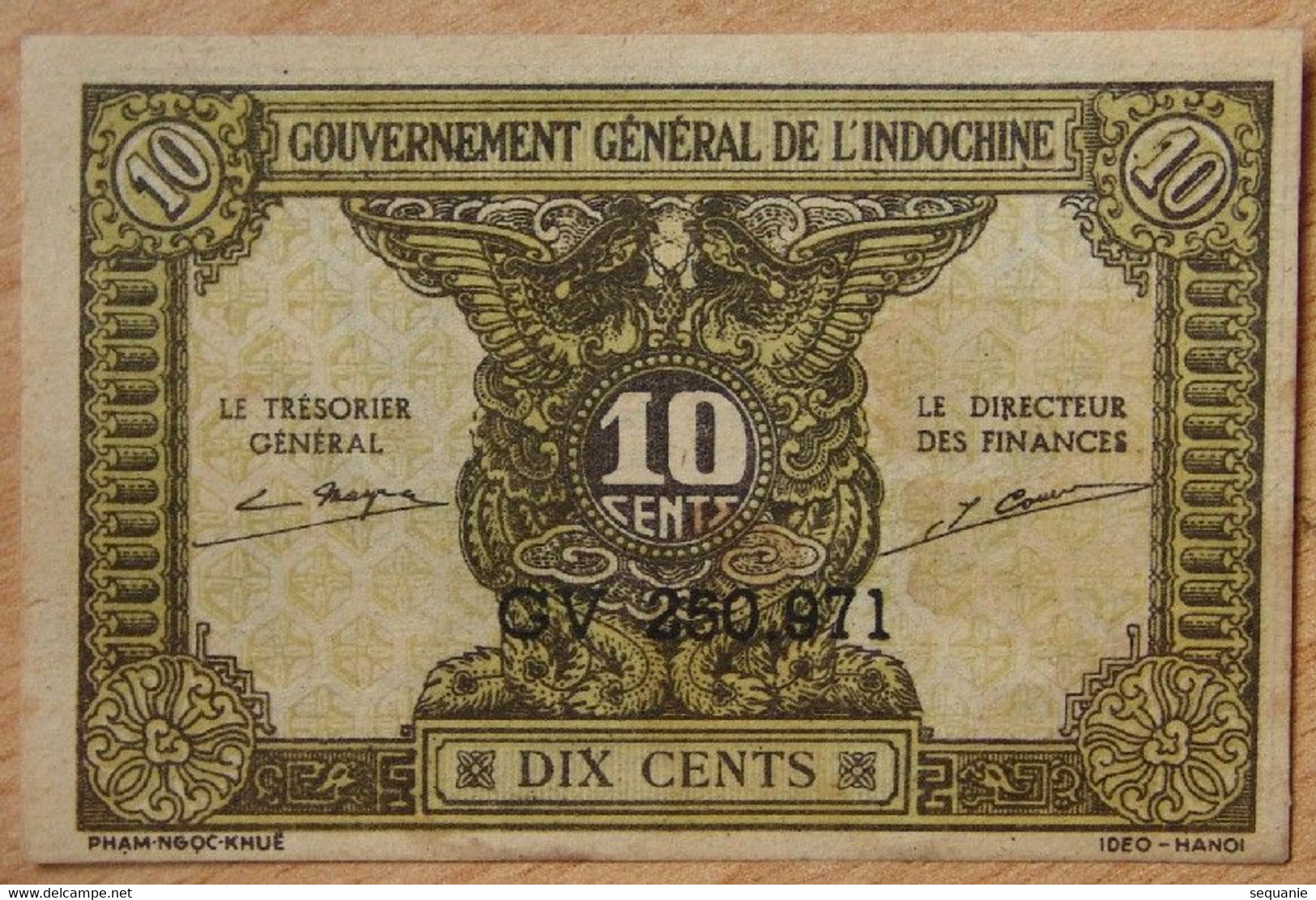 INDOCHINE FRANÇAISE - 10 Cents ND (1942). - Indochina