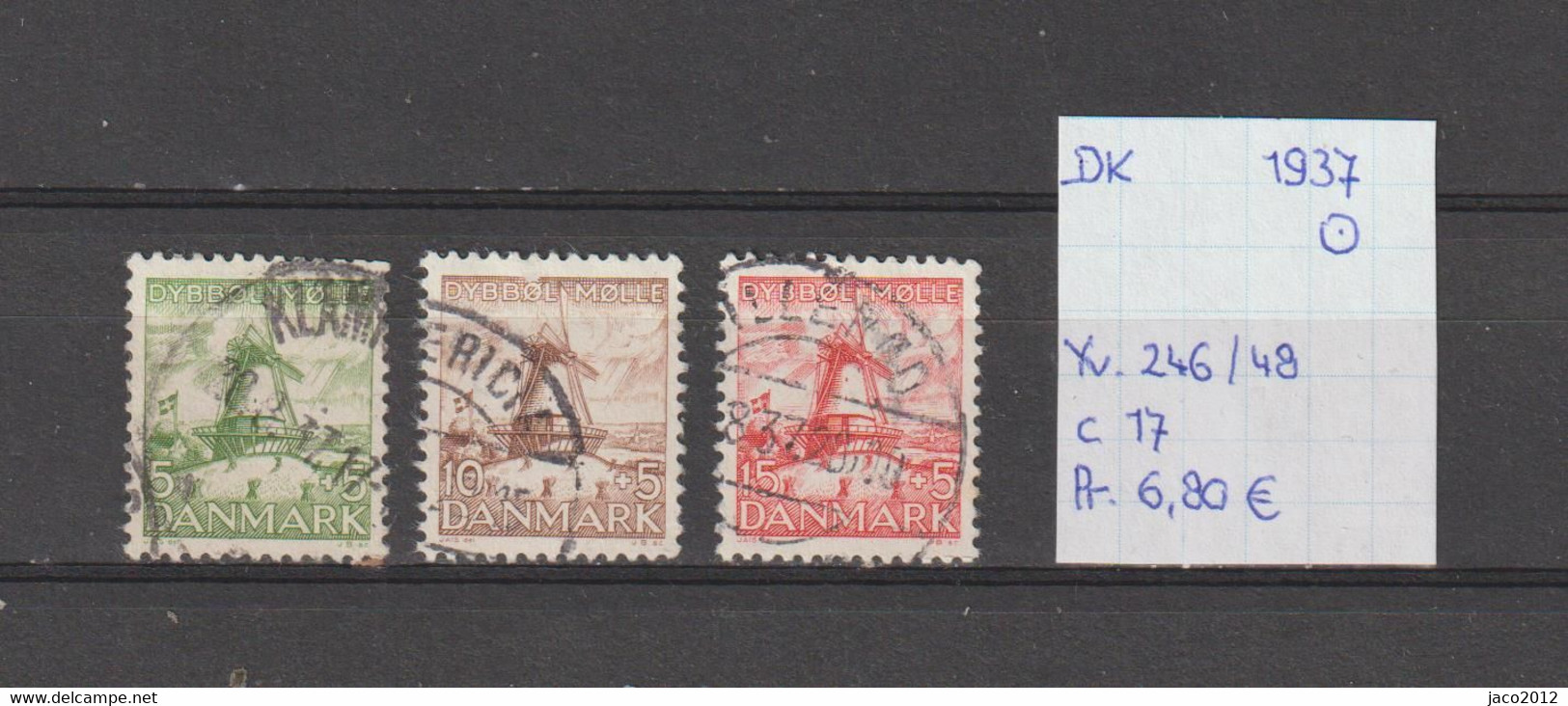 Denemarken 1937 - Yv. 246/48 - Mi. 234/36 Gest./obl./used - Usati