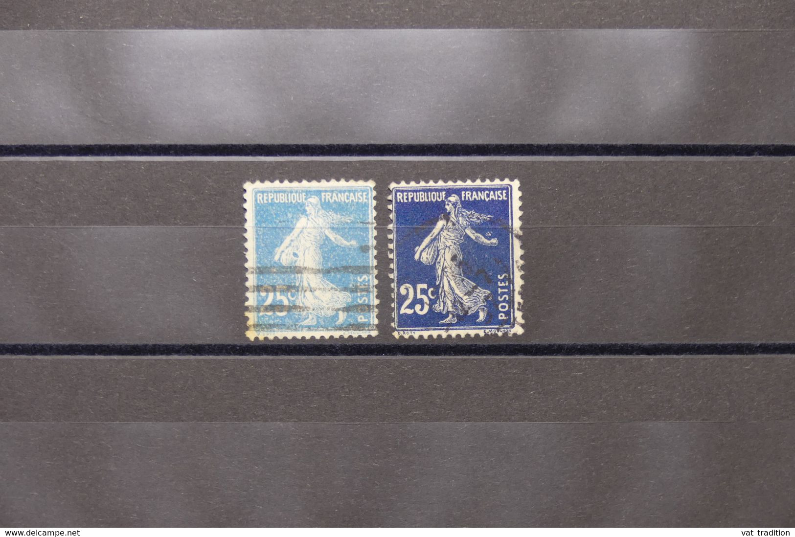 FRANCE - Variété - N° Yvert 140 - Type Semeuse - Robe Blanche + Normal - Oblitérés - L 74014 - Usados