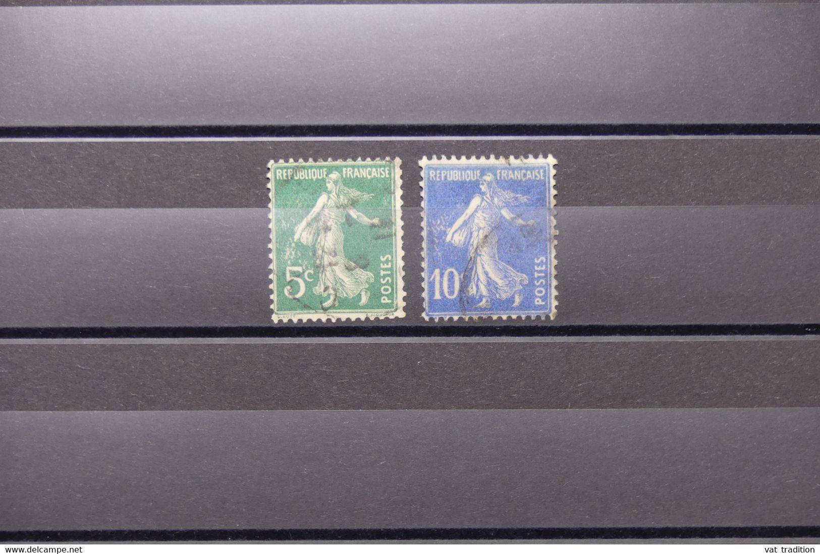 FRANCE - Variété - N° Yvert 279 + 137 - Type Semeuse - Les Grains Tombent - Oblitérés - L 74033 - Used Stamps