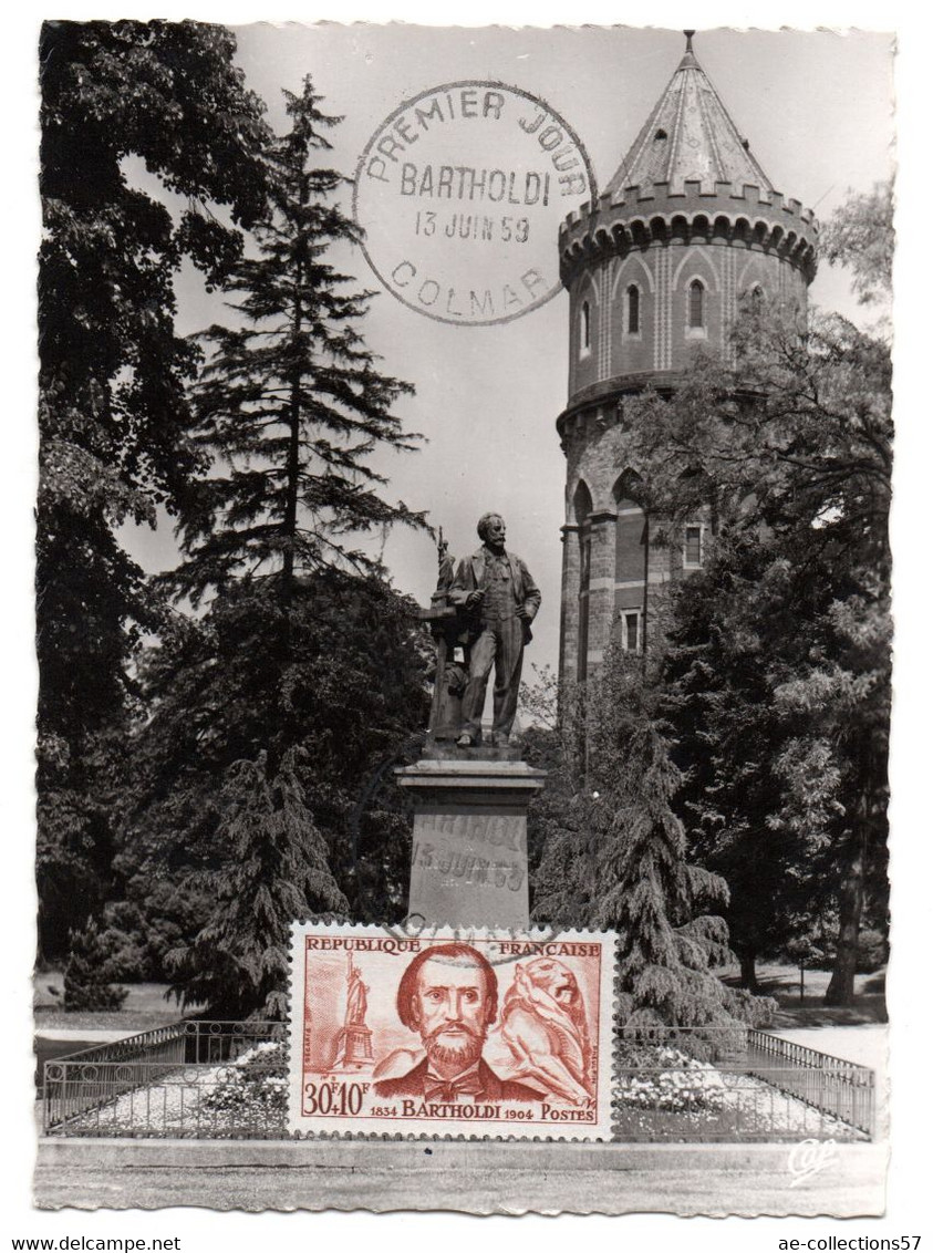 Carte 1 Er Jour /  Bartholdi / Colmar  / 13-6-1959 - 1950-1959