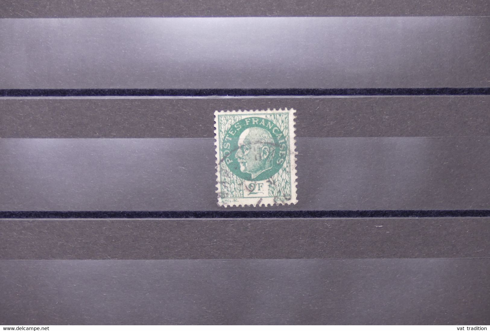 FRANCE - Variété - N° Yvert 518 - Type Pétain - Chiffre 2 Prolongé - Oblitéré - L 74072 - Gebraucht