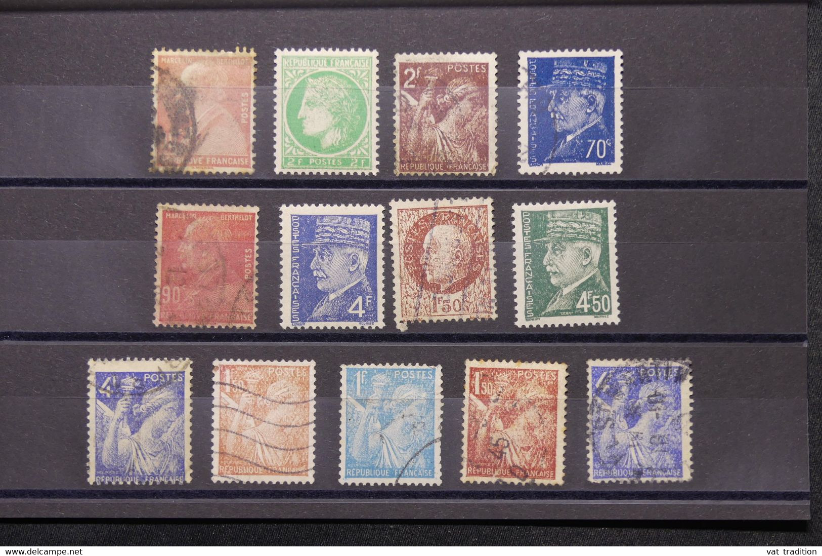 FRANCE - Variétés - Lot De 13 Valeurs Avec Impressions Défectueuses - L 74091 - Ohne Zuordnung