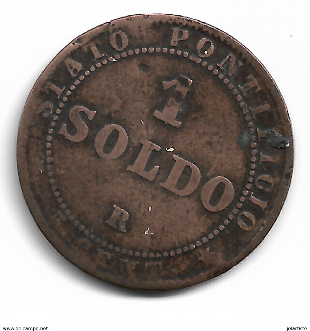 Monnaie  Vatican 1  Soldo 1867 Plat04 - Vaticano (Ciudad Del)