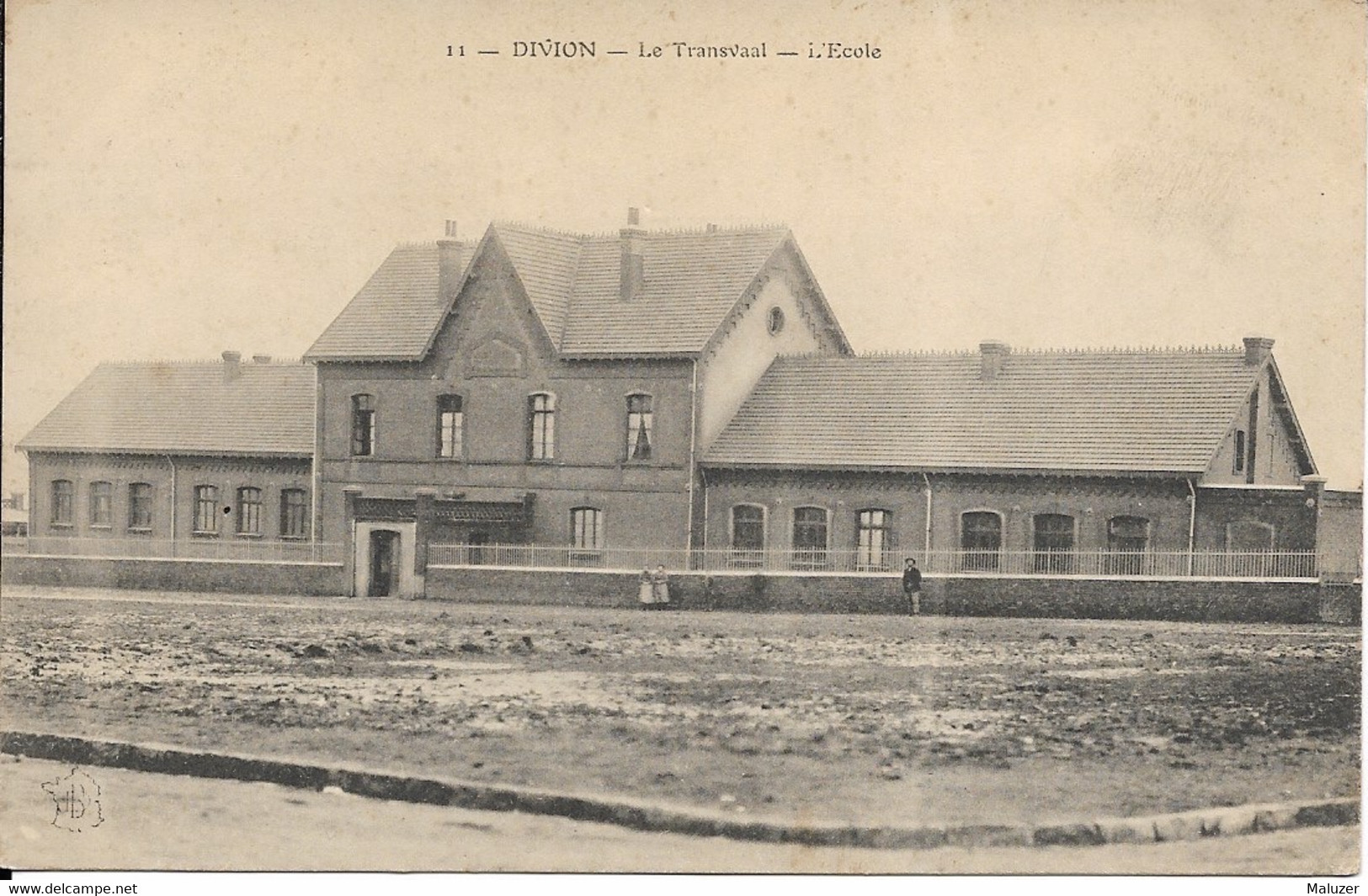 CARTE DIVION - LE TRANSVAAL - L'ECOLE - Divion